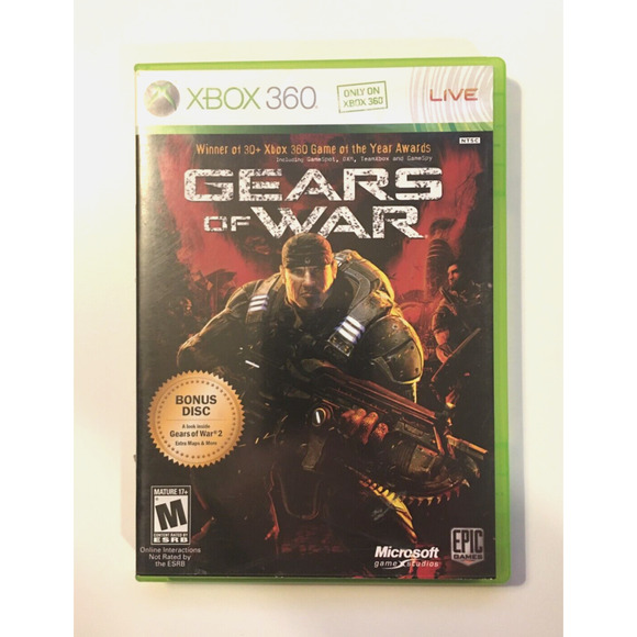 Gears Of War [Two Disc Edition] (Microsoft Xbox 360, 2008) CIB Complete - Picture 1 of 6